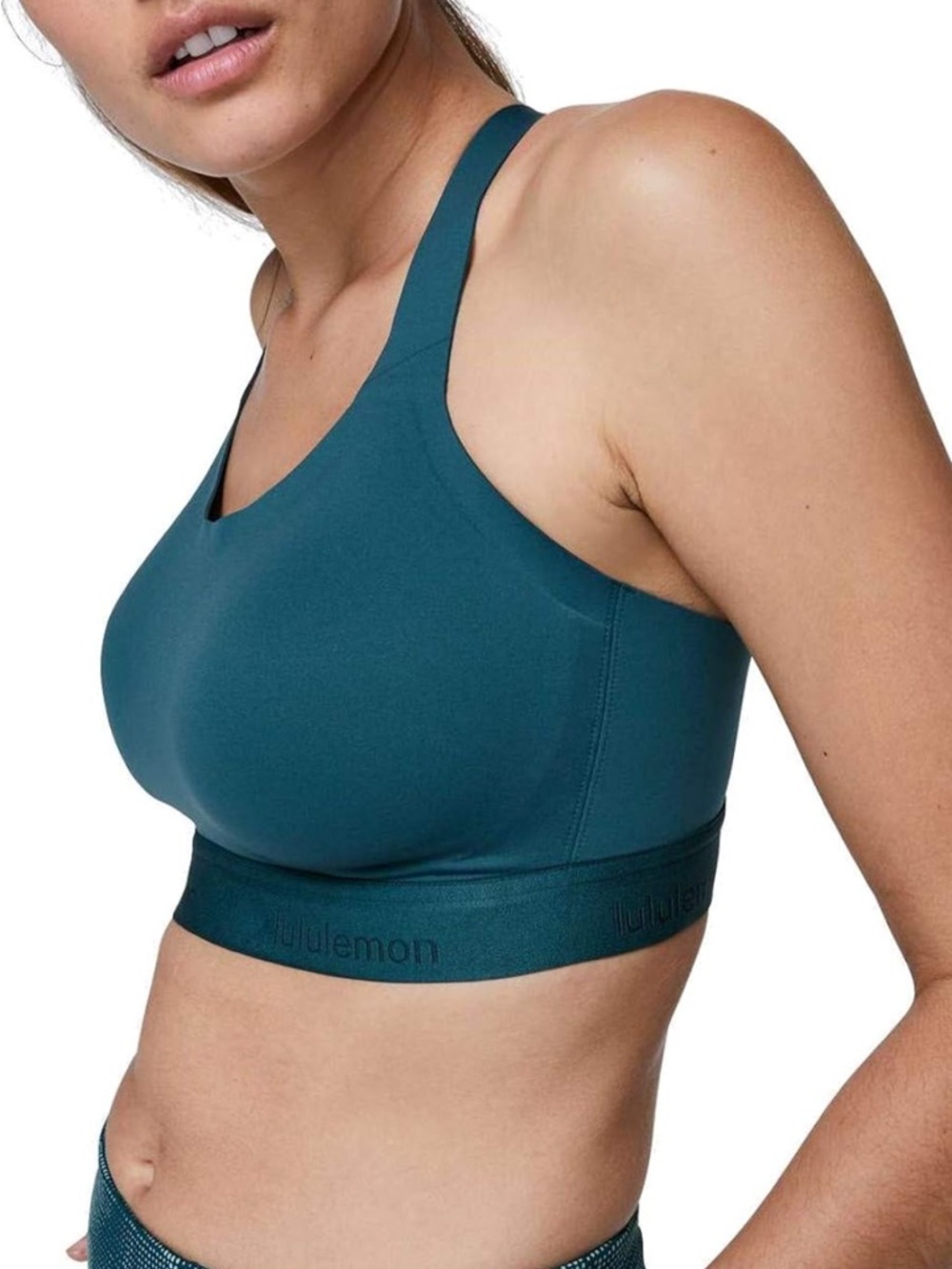 Lululemon Fine Form Bra Bermuda Teal Size 32D - Picture 5 of 6